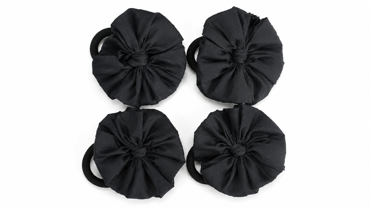 Readymade School Ribbons Black color 2 Pair