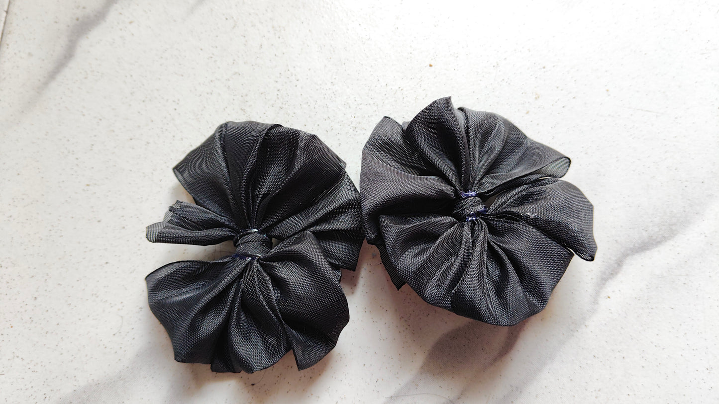 Readymade School Ribbons Black color 1 Pair