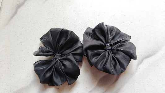 Readymade School Ribbons Black color 1 Pair