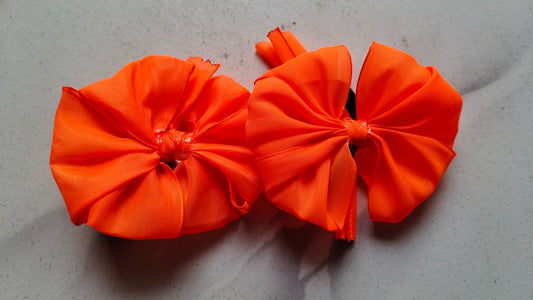 Readymade School Ribbons Orange Colour 1 Pair