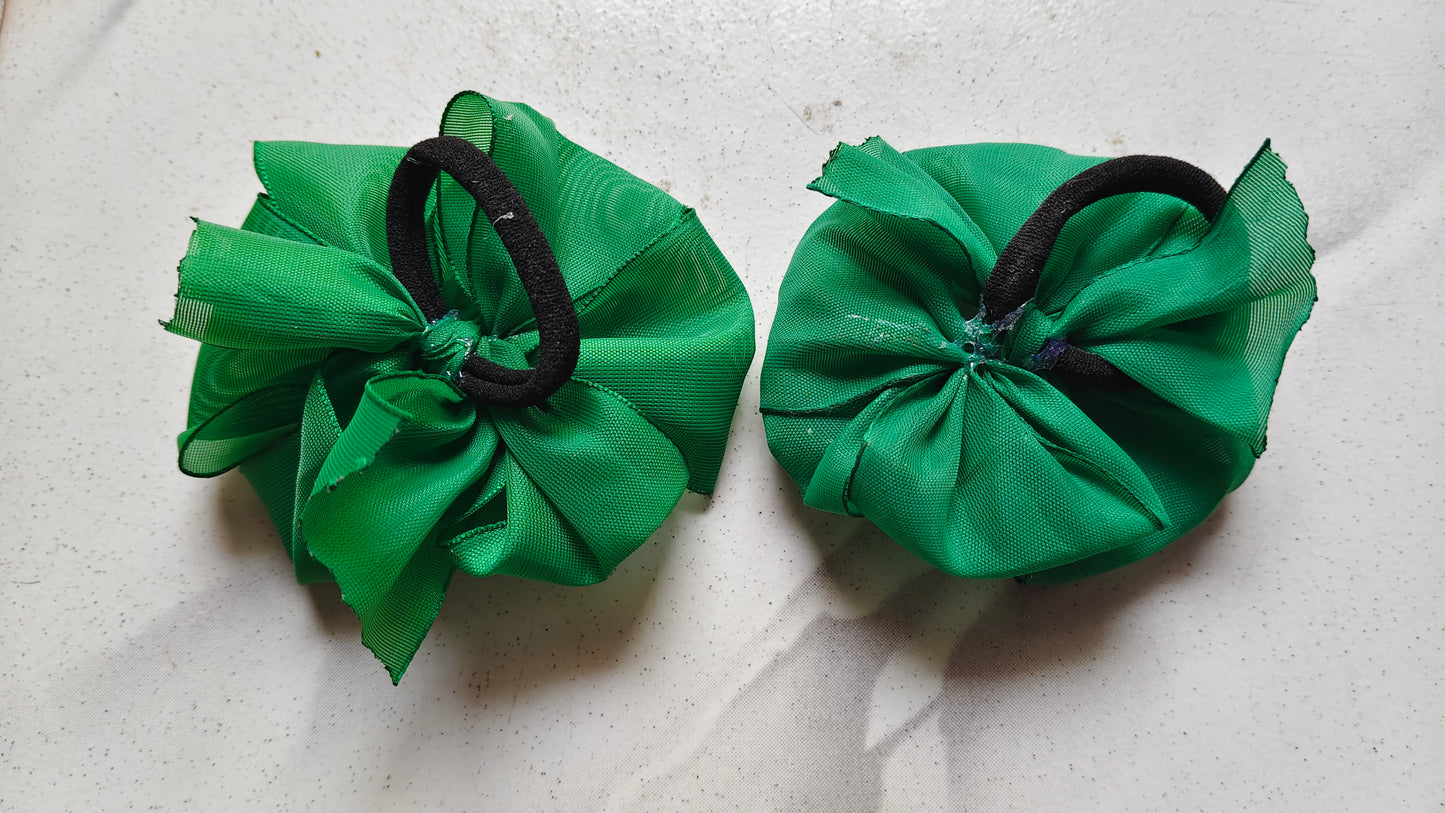 Readymade School Ribbons Lite Green 1 Pair