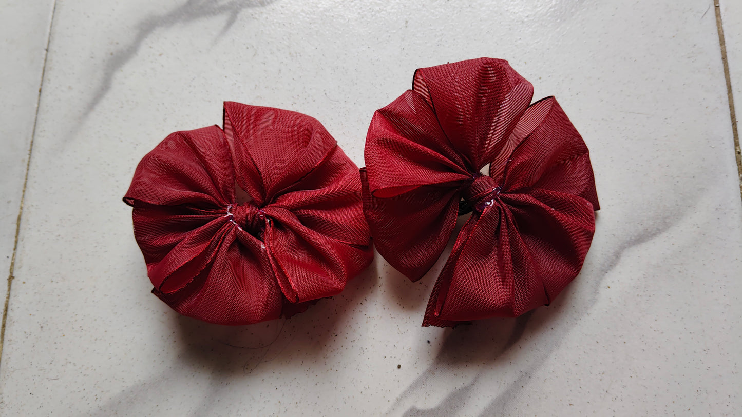 Readymade School Ribbons Maroon 1 Pair