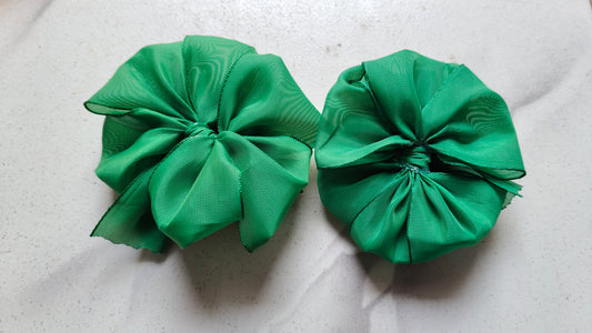 Readymade School Ribbons Lite Green 1 Pair