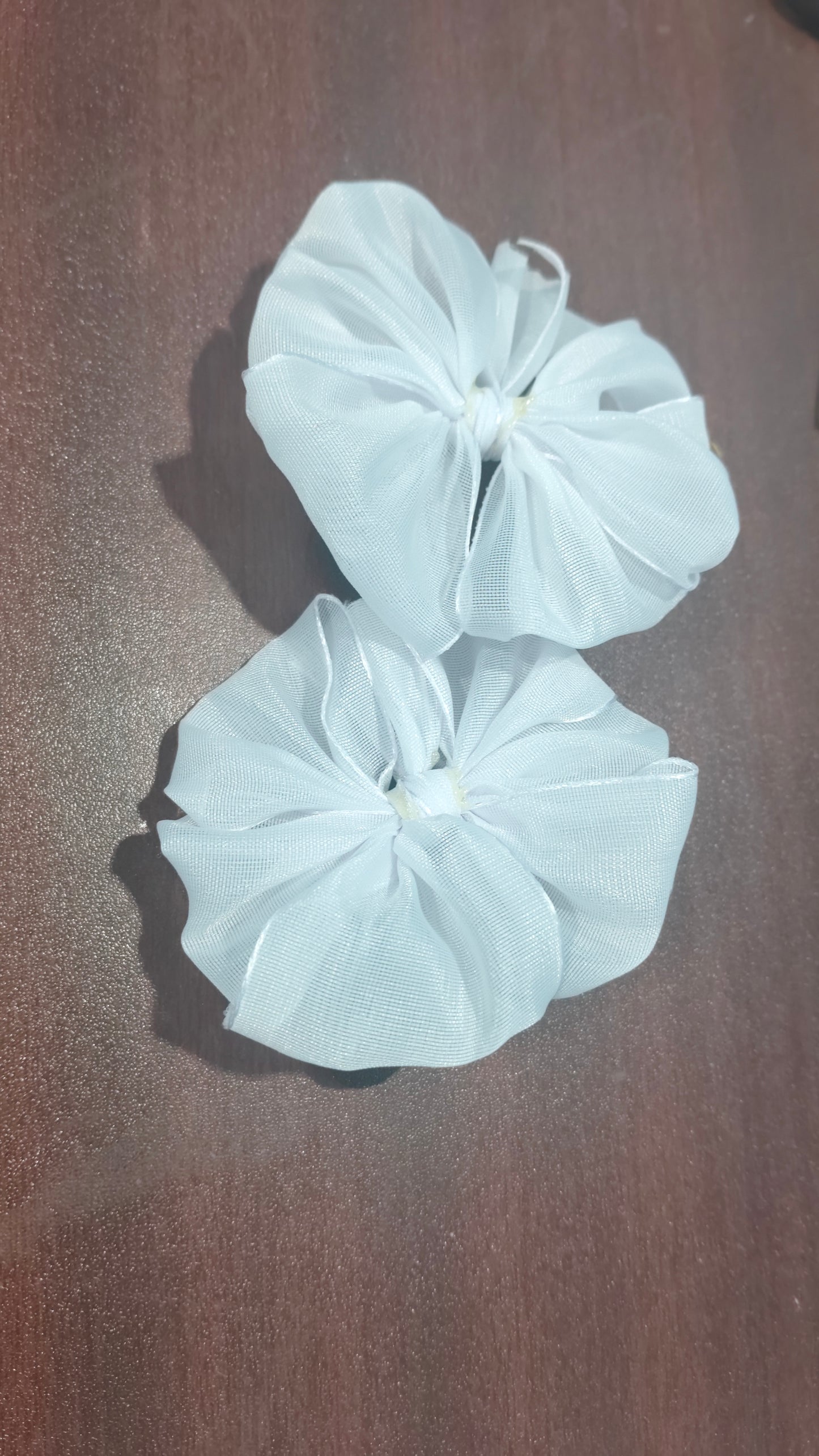 Readymade School Ribbons White Colour 1 Pair