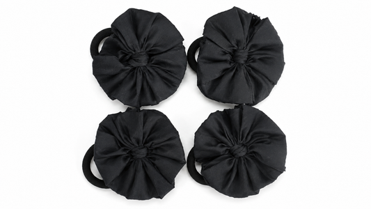 Readymade School Ribbons Black color 2 Pair