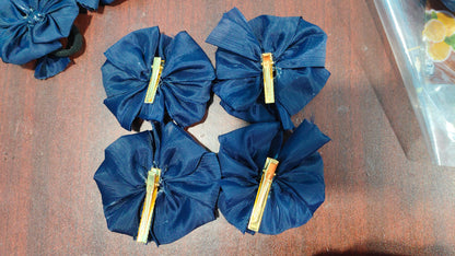 Readymade School Ribbons Alligator type Nay Blue 1 Pair