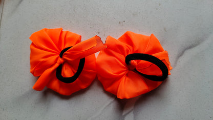 Readymade School Ribbons Orange Colour 1 Pair