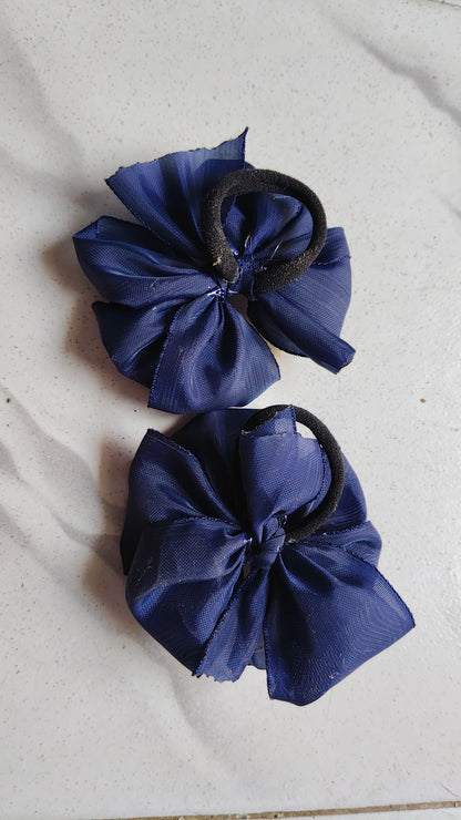 Readymade School Ribbons Navy blue 1 pair